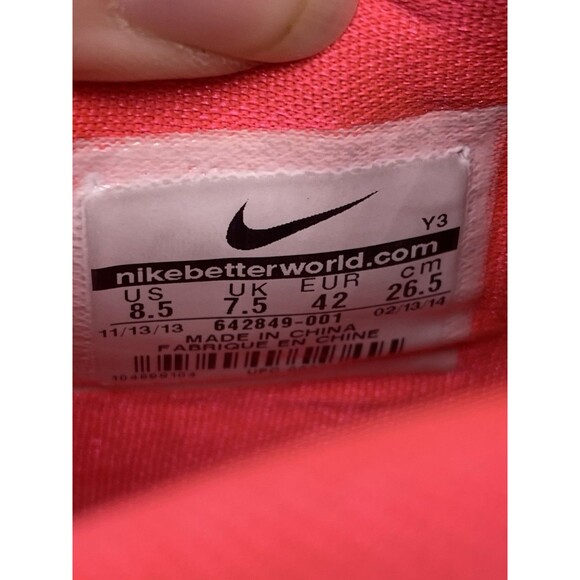 Nike LeBron 11 Low Base Mid Top Shoe Mens Size 8.5 Grey Laser Crimson 642849-001 - Picture 7 of 8